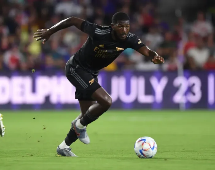 Framed Print : Arsenal's Ainsley Maitland-Niles Training at Orlando Pre-Season Friendly (2022-23) Framed Print : Arsenal's Ainsley Maitland-Niles Training at Orlando Pre-Season Friendly (2022-23)