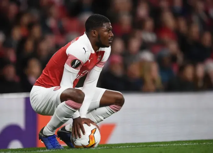 Framed Print : Arsenal's Ainsley Maitland-Niles in UEFA Europa League Semi-Final Action vs Valencia Framed Print : Arsenal's Ainsley Maitland-Niles in UEFA Europa League Semi-Final Action vs Valencia