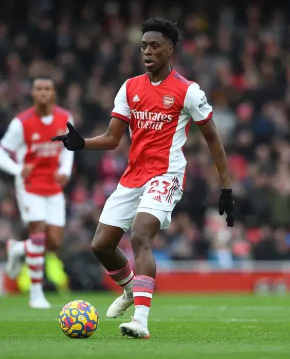 Framed Print : Arsenal's Albert Sambi Lokonga in Action against Newcastle United - Premier League 2021-22