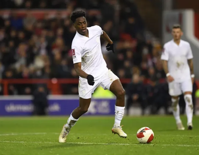 Framed Print : Arsenal's Albert Sambi Lokonga in FA Cup Action: Arsenal vs Nottingham Forest (2021-22) Framed Print : Arsenal's Albert Sambi Lokonga in FA Cup Action: Arsenal vs Nottingham Forest (2021-22)