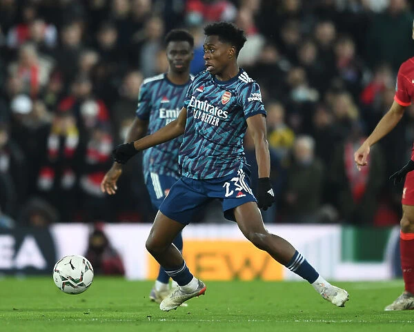 Arsenal's Albert Sambi Lokonga Goes Head-to-Head with Liverpool in Carabao Cup Semi-Final Battle