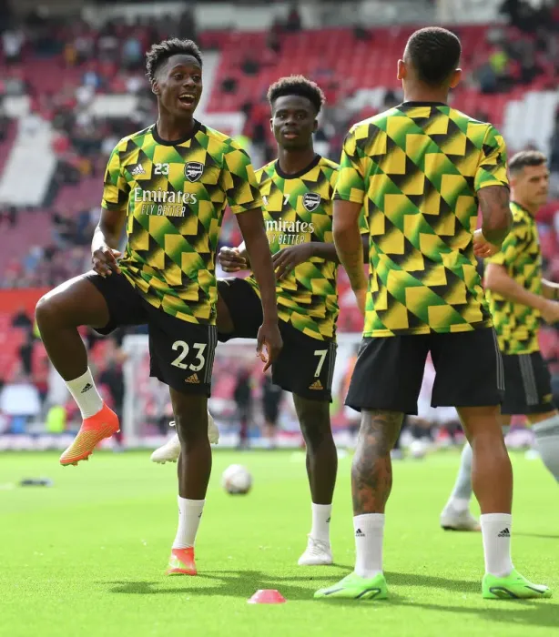 Framed Print : Arsenal's Albert Sambi Lokonga Warms Up Ahead of Manchester United Clash - Premier League 2022-23 Framed Print : Arsenal's Albert Sambi Lokonga Warms Up Ahead of Manchester United Clash - Premier League 2022-23