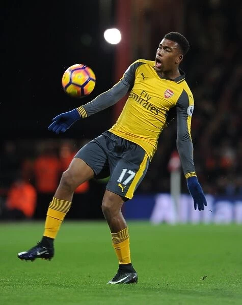 Arsenal's Alex Iwobi in Action against AFC Bournemouth, Premier League 2016-17