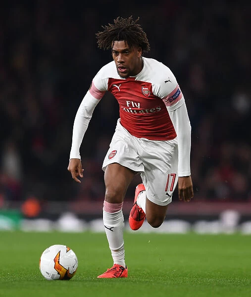 Arsenal's Alex Iwobi in Action against BATE Borisov in Europa League Round of 32, 2018-19