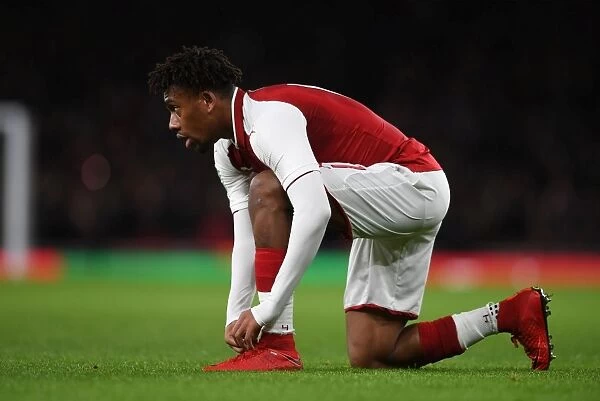 Arsenal's Alex Iwobi in Action against Chelsea in Carabao Cup Semi-Final
