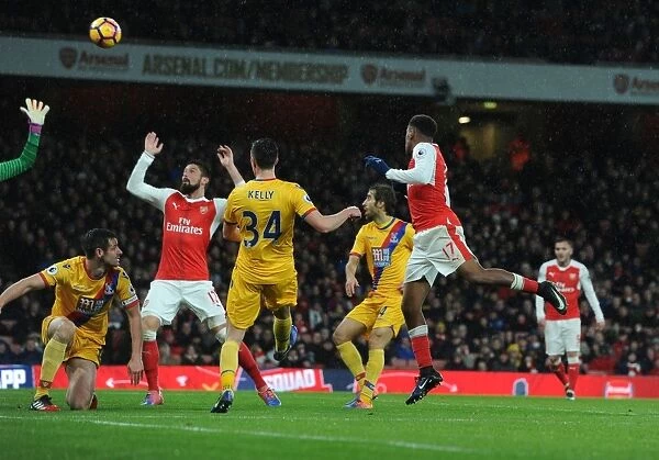 Arsenal's Alex Iwobi Scores Second Goal Against Crystal Palace in 2016-17 Premier League Match