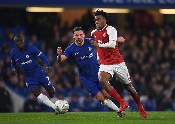 Arsenal's Alex Iwobi vs. Chelsea's Danny Drinkwater: A Carabao Cup Semi-Final Showdown at Stamford Bridge