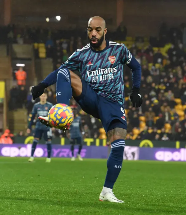Framed Print : Arsenal's Alex Lacazette in Action against Norwich City - Premier League 2021-22 Framed Print : Arsenal's Alex Lacazette in Action against Norwich City - Premier League 2021-22