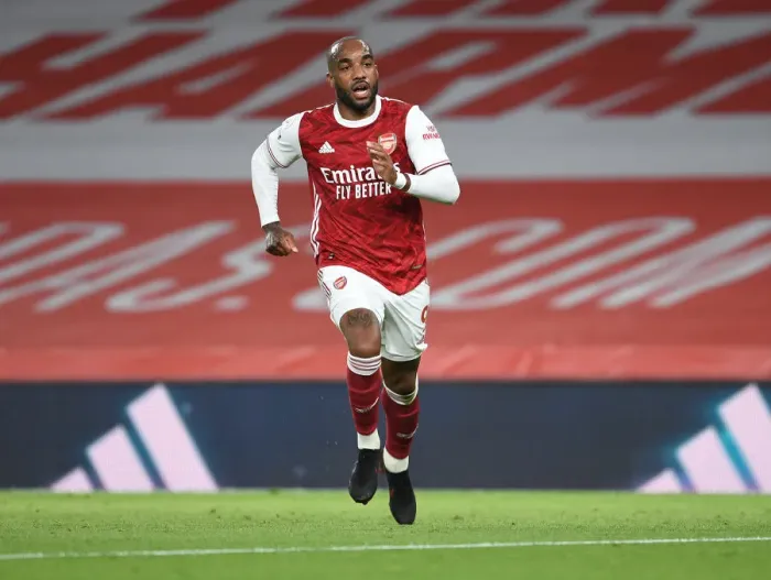 Framed Print : Arsenal's Alex Lacazette in Action against West Ham United - Premier League 2020-21