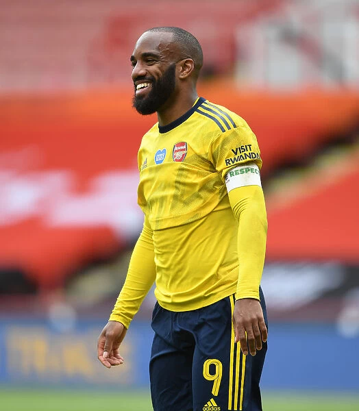 Arsenal's Alex Lacazette in FA Cup Quarterfinal Action Against Sheffield United