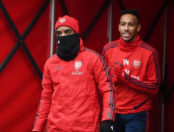 Arsenal's Alex Lacazette Gears Up for Arsenal v Manchester United (2019-20)