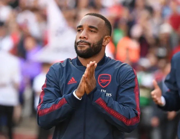 Framed Print : Arsenal's Alex Lacazette Gears Up for Arsenal v Tottenham Premier League Clash at Emirates Stadium Framed Print : Arsenal's Alex Lacazette Gears Up for Arsenal v Tottenham Premier League Clash at Emirates Stadium