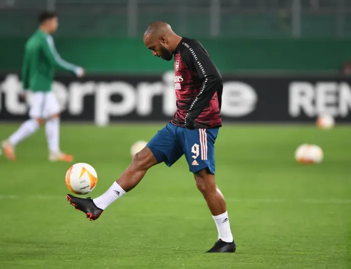 Framed Print : Arsenal's Alex Lacazette Prepares for Rapid Vienna Showdown in Europa League Framed Print : Arsenal's Alex Lacazette Prepares for Rapid Vienna Showdown in Europa League
