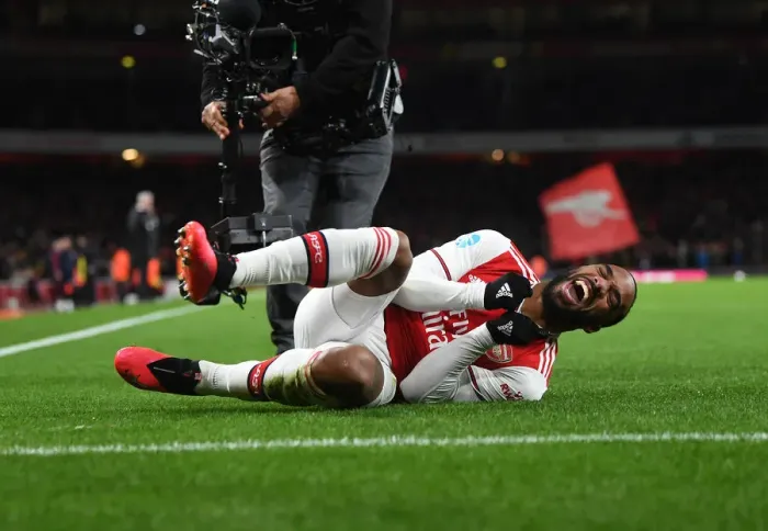 Framed Print : Arsenal's Alex Lacazette Scores Fourth Goal in Thrilling Victory over Newcastle United Framed Print : Arsenal's Alex Lacazette Scores Fourth Goal in Thrilling Victory over Newcastle United