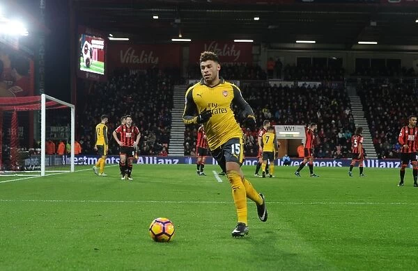 Arsenal's Alex Oxlade-Chamberlain in Action against AFC Bournemouth (2016-17)