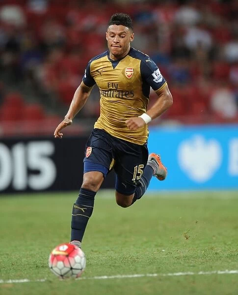 Arsenal's Alex Oxlade-Chamberlain in Action at the Barclays Asia Trophy, Kallang, Singapore (July 15, 2015)