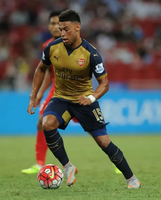 Framed Print : Arsenal's Alex Oxlade-Chamberlain in Action at the Barclays Asia Trophy