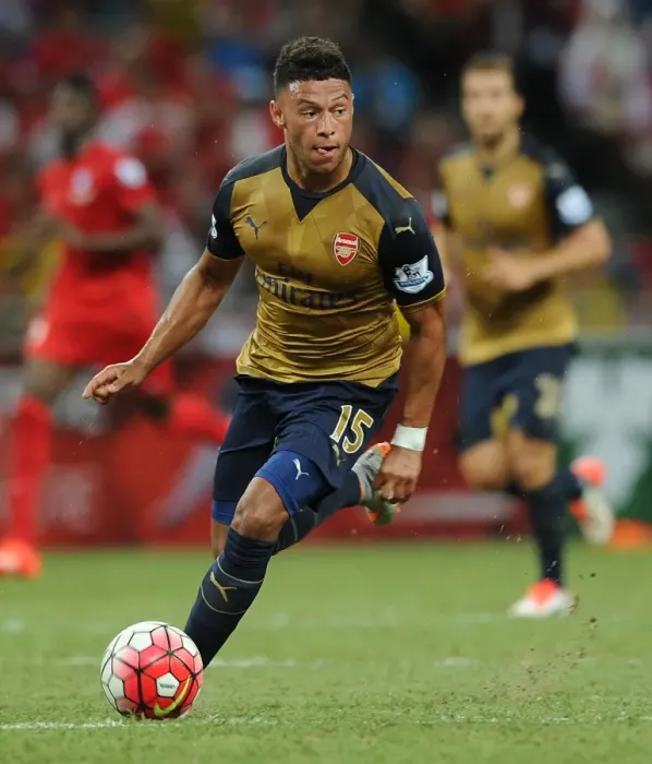 Framed Print : Arsenal's Alex Oxlade-Chamberlain in Action at the Barclays Asia Trophy Framed Print : Arsenal's Alex Oxlade-Chamberlain in Action at the Barclays Asia Trophy