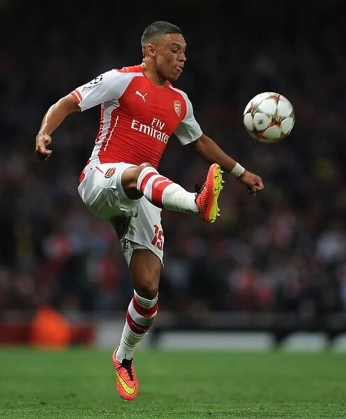 Arsenal's Alex Oxlade-Chamberlain in Action against Besiktas in 2014 UEFA Champions League Qualifier