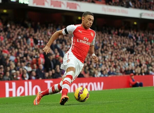 Arsenal's Alex Oxlade-Chamberlain in Action Against Burnley (2014 / 15)