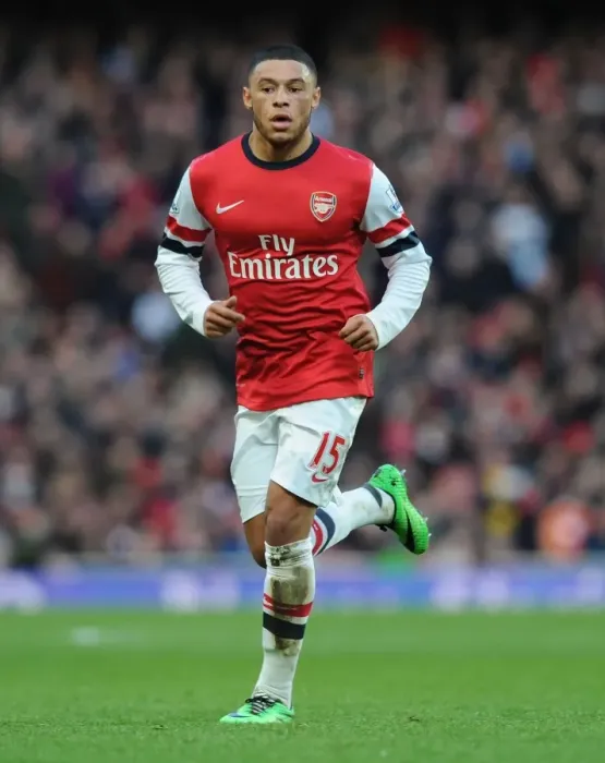 Framed Print : Arsenal's Alex Oxlade-Chamberlain in Action against Crystal Palace (2013-14)