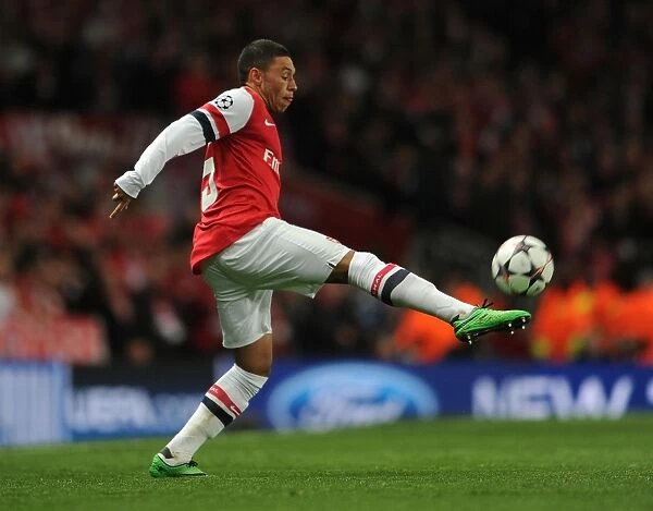 Arsenal's Alex Oxlade-Chamberlain in Action against FC Bayern Munchen, UEFA Champions League 2013-14