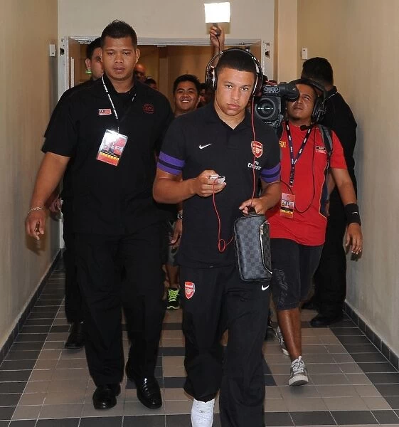 Arsenal's Alex Oxlade-Chamberlain Gears Up for Malaysia XI Friendly, 2012