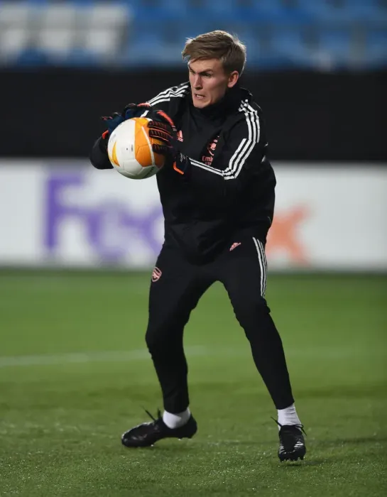 Framed Print : Arsenal's Alex Runarsson Gears Up for Europa League Showdown against Molde FK