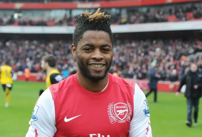 Framed Print : Arsenal's Alex Song Before Arsenal vs. Blackburn Rovers, Premier League 2011-12