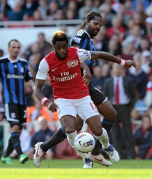 Arsenal's Alex Song Scores in 3-1 Victory over Stoke City, Barclays Premier League, Emirates Stadium, 10 / 23 / 11