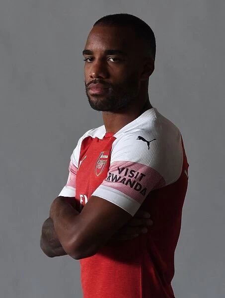 Arsenal's Alexandre Lacazette at 2018 / 19 First Team Photo Call