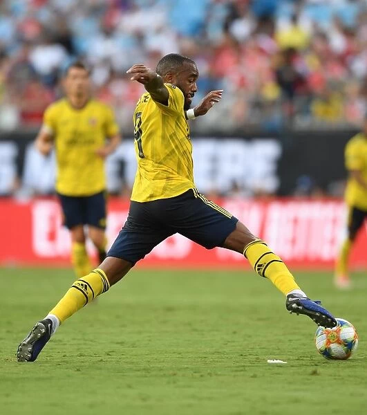 Arsenal's Alexandre Lacazette in Action at 2019 International Champions Cup, Charlotte