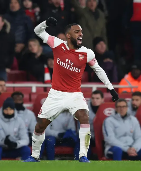 Framed Print : Arsenal's Alexandre Lacazette Faces Off Against Chelsea in Premier League Showdown