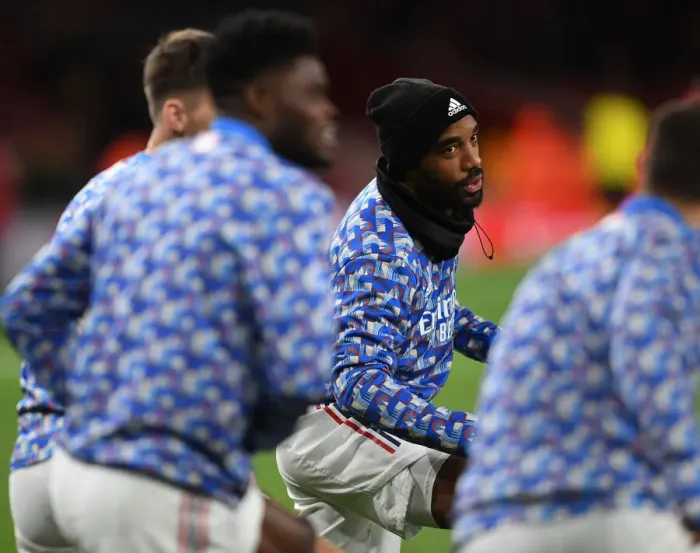Framed Print : Arsenal's Alexandre Lacazette Prepares for Battle: Arsenal vs. Wolverhampton Wanderers, Premier League 2021-22 Framed Print : Arsenal's Alexandre Lacazette Prepares for Battle: Arsenal vs. Wolverhampton Wanderers, Premier League 2021-22