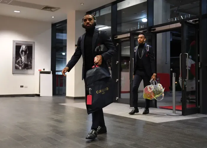 Framed Print : Arsenal's Alexandre Lacazette Prepares for Europa League Clash Against Napoli