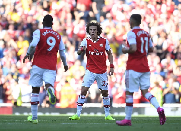 Arsenal's Alexis Lacazette and David Luiz Celebrate First Goal Against Tottenham in 2019-20 Premier League