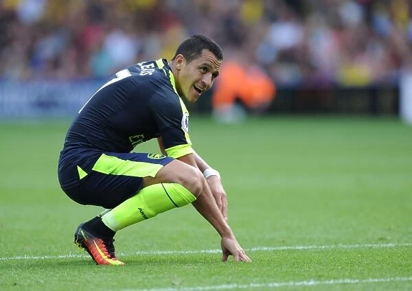 Arsenal's Alexis Sanchez in Action: Watford vs Arsenal, Premier League 2016-17