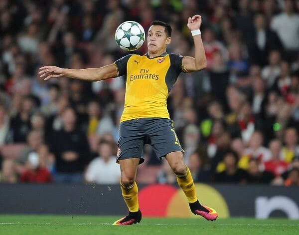 Arsenal's Alexis Sanchez in Action: Arsenal FC vs. FC Basel, 2016-17 UEFA Champions League