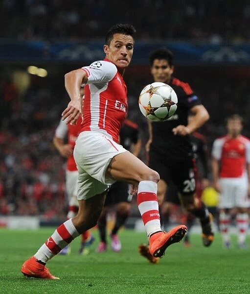 Arsenal's Alexis Sanchez in Action Against Besiktas in 2014 UEFA Champions League Qualifier