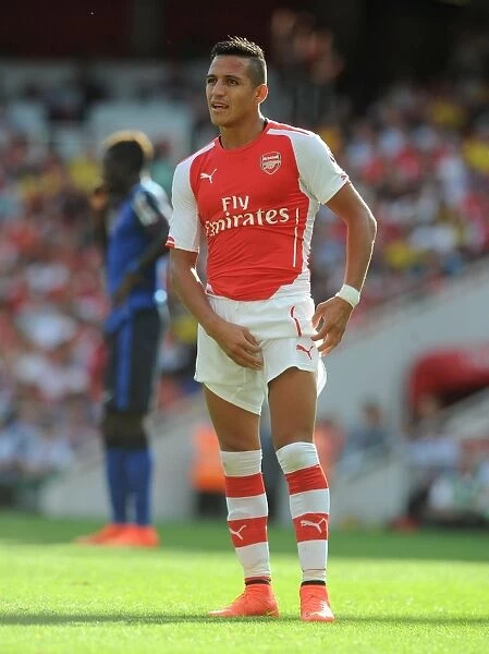 Arsenal's Alexis Sanchez in Action Against AS Monaco, Emirates Cup 2014