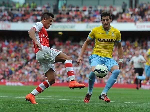 Arsenal's Alexis Sanchez Faces Off Against Crystal Palace's Joel Ward in Premier League Clash