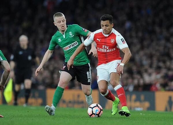 Arsenal's Alexis Sanchez Faces Off Against Lincoln's Terry Hawkridge in FA Cup Quarter-Final Showdown