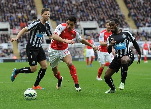 Arsenal's Alexis Sanchez Outmaneuvers Newcastle's Defense in Premier League Clash