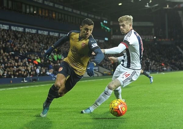 Arsenal's Alexis Sanchez vs. West Brom's James McClean: A Fierce Face-Off in the Premier League (November 2015)