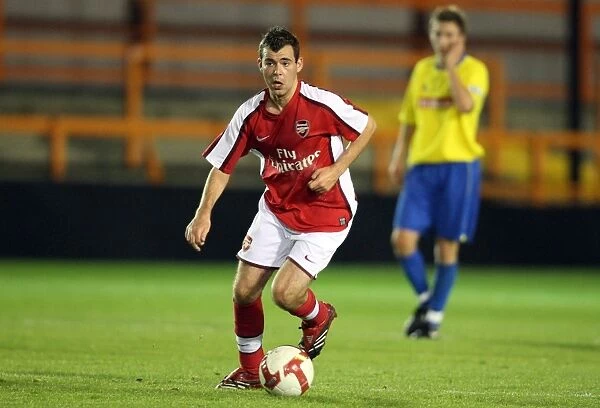 Arsenal's Amaury Bischoff Shines in Dominant 6-0 Performance Against Stoke City Reserves, Barclays Premier Reserve League South, 2008