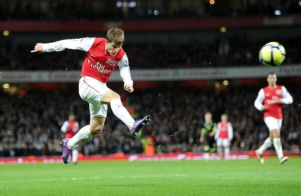 Arsenal's Andrey Arshavin in Action against Leeds United in FA Cup Third Round