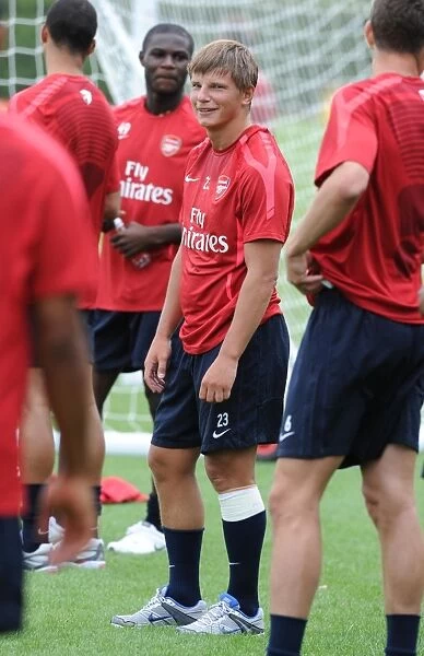 Arsenal's Andrey Arshavin at London Colney Training Ground, 2010