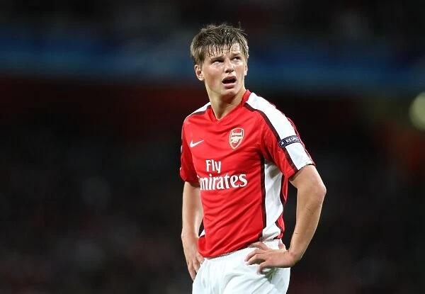 Arsenal's Andrey Arshavin Scores in 2:0 Victory Over Olympiacos in UEFA Champions League at Emirates Stadium