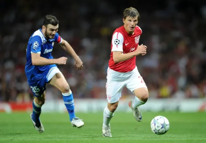 Framed Print : Arsenal's Andrey Arshavin Scores Against Olympiacos Vassilis Torossidis: Arsenal FC 2-1 Olympiacos, UEFA Champions League Group F, Emirates Stadium (September 28, 2011) Framed Print : Arsenal's Andrey Arshavin Scores Against Olympiacos Vassilis Torossidis: Arsenal FC 2-1 Olympiacos, UEFA Champions League Group F, Emirates Stadium (September 28, 2011)