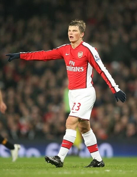 Arsenal's Andrey Arshavin Scores the Winning Goal Against Hull City in FA Cup Sixth Round, Emirates Stadium, 2009